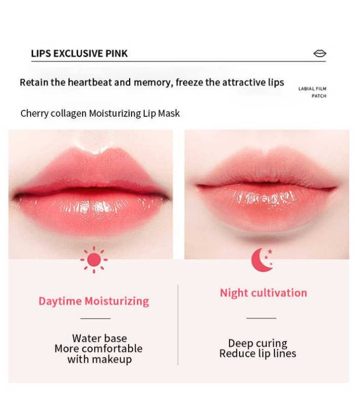 Peach Pink Bright lip mask | Peach Moisturizing & Hydrating Lip Mask Film Pack 8g