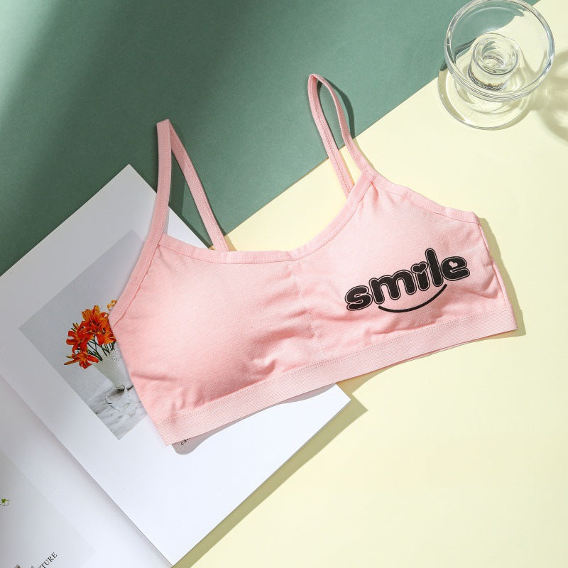 Teen Girls Cotton Sports Bra | Soft Padded Bra for 8–15 Years | Comfortable Vest Top for School & Daily Wear