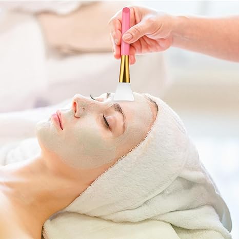 5Pcs Silicone Pore Cleansing Brush for Face Nose Pore Scrubbing Brushes Face Mask Applicator Brushes for Makeup Removal Pores Cleaning Skincare