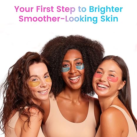 Under Eye Patches (24 Pairs) - Eye Gel Pads for Wrinkles, Puffy Eyes, Dark Circles, Eye Bags, Natural Collagen Eye Gels Pads, Under Eye Mask Patches for Refreshing, Revitalizing