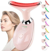 Facial Massager for Face and Neck, Red-Light-Therapy-for-Face and Neck, Face culpting Wand with 7 Color, at-Home Face Tool for Skin Care