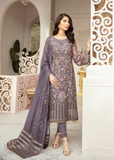 EMBROIDERED CHIFFON STITCHED 3 PCS