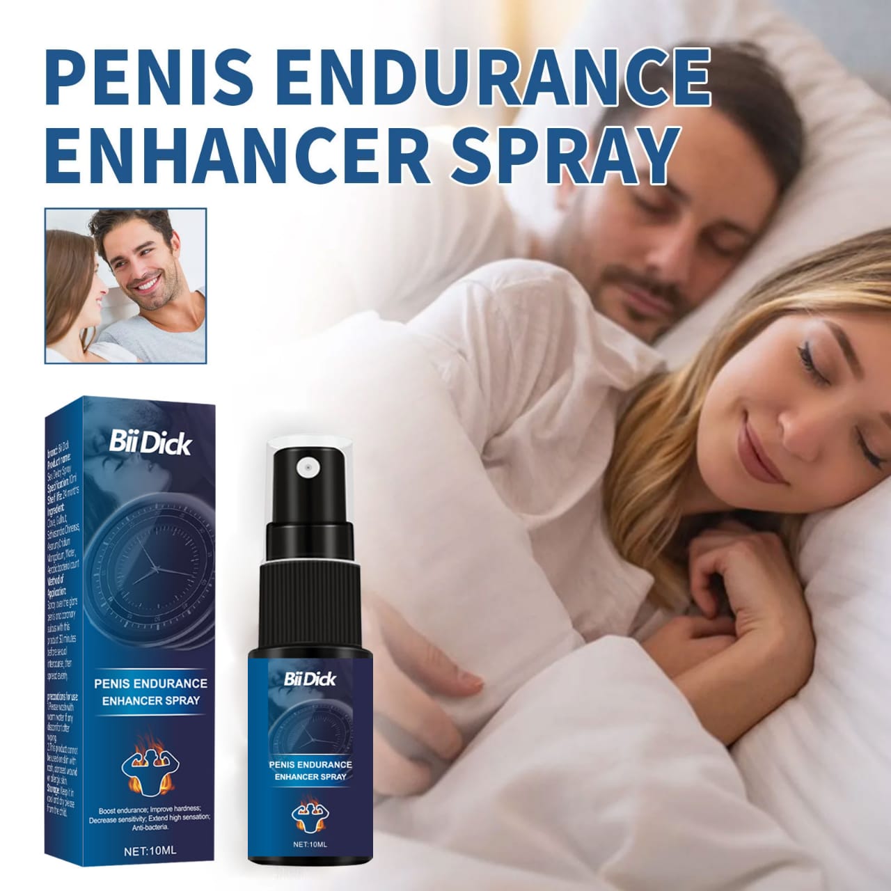 Timing Spary mens Bii Dick Endurance Enhancer Spray – Long Lasting Performance (10ml)